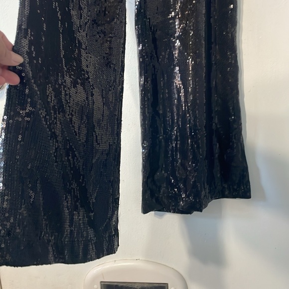 Neimen Marcus sequin wide leg pants - Picture 3 of 8